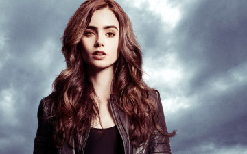 обоя кино фильмы, the mortal instruments,  city of bones, девушка, лицо, куртка