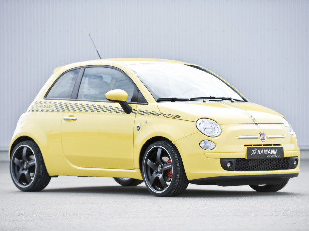 Обои картинки фото 2008, hamann, sportivo, fiat, 500, автомобили