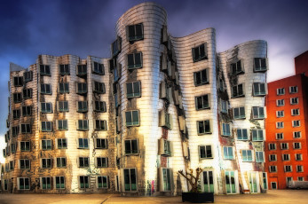 Картинка дюссельдорф германия города здания дома неформат
