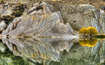 Картинка природа реки озера отражение скалы озеро вода дерево