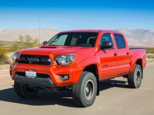 Картинка автомобили toyota красный trd 2014 cab pro double tacoma