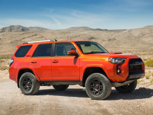 обоя автомобили, toyota, pro, 4runner, trd, красный, 2014г