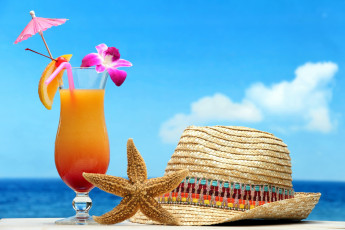 Картинка еда напитки +коктейль морская шляпа напиток орхидея звезда