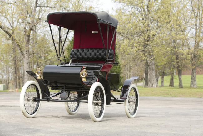 Обои картинки фото автомобили, классика, oldsmobile, model, r, curved, dash, runabout, 1902г