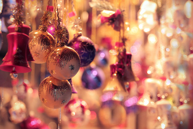 Обои картинки фото праздничные, шары, праздник, украшения, новый, год, рождество