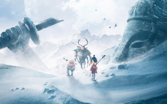 Обои картинки фото мультфильмы, kubo and the two strings, kubo, and, the, two, strings