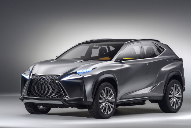 Обои картинки фото lexus lf-nx concept 2013, автомобили, lexus, lf-nx, concept, 2013, металлик