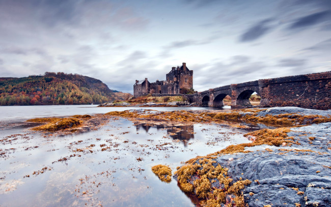 Обои картинки фото города, замок эйлен-донан , шотландия, eilean, donan, castle