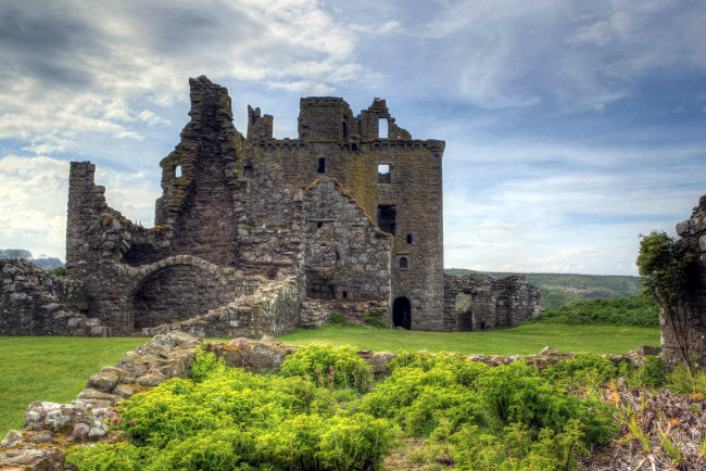 Обои картинки фото dunnottar castle, шотландия, города, замки англии, dunnottar, castle
