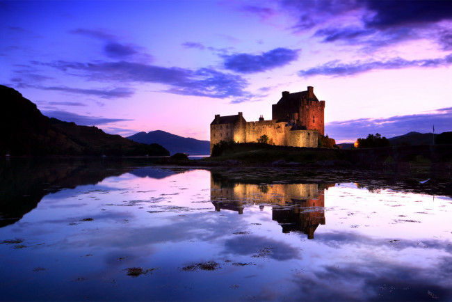 Обои картинки фото города, замок эйлен-донан , шотландия, eilean, donan, castle