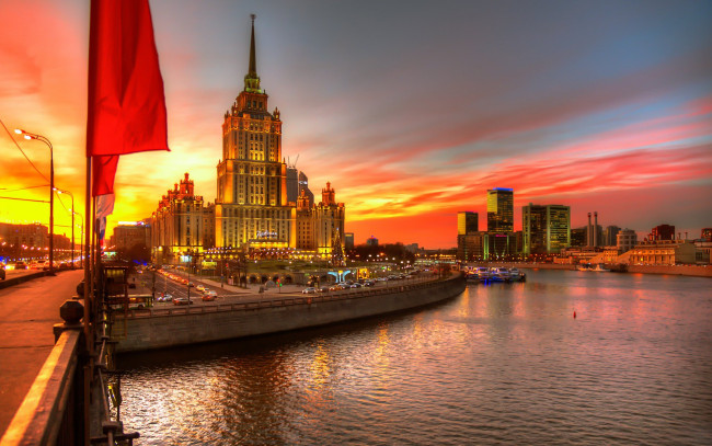 Обои картинки фото города, москва , россия, город, здание
