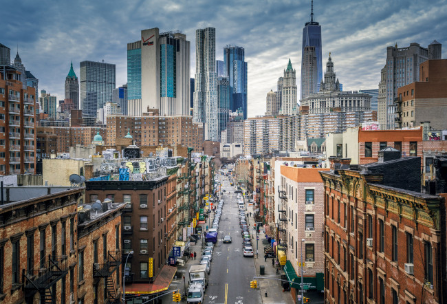 Обои картинки фото chinatown, города, нью-йорк , сша, простор