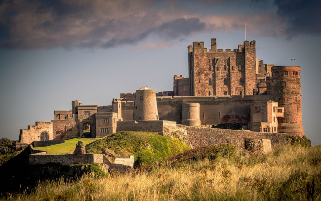 Обои картинки фото bamburgh castle, города, замки англии, bamburgh, castle