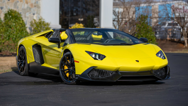 Обои картинки фото автомобили, lamborghini, aventador, lp, 720-4, 50th, anniversary, roadster