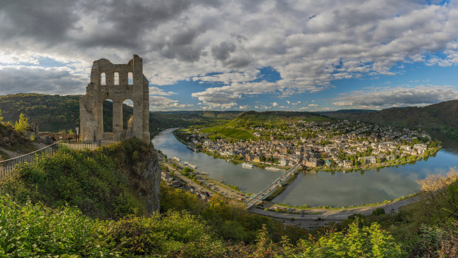 Обои картинки фото traben trarbach, germany, города, - панорамы, traben, trarbach