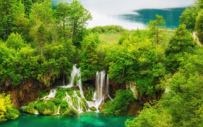 Обои картинки фото plitvice lakes national park, croatia, природа, водопады, plitvice, lakes, national, park