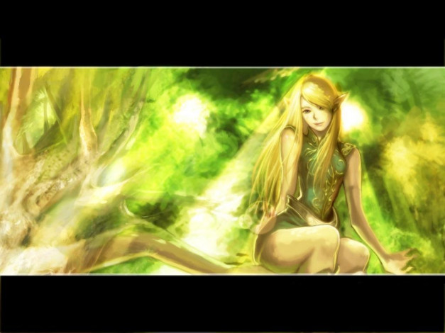 Обои картинки фото elfe, girl, фэнтези, эльфы