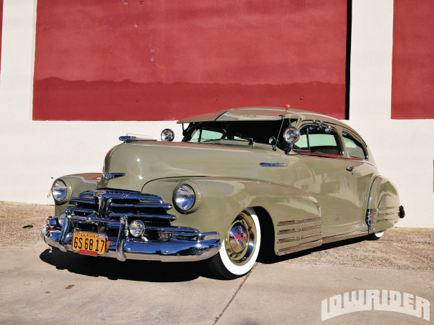 Обои картинки фото 1948, chevrolet, fleetline, автомобили, custom, classic, car