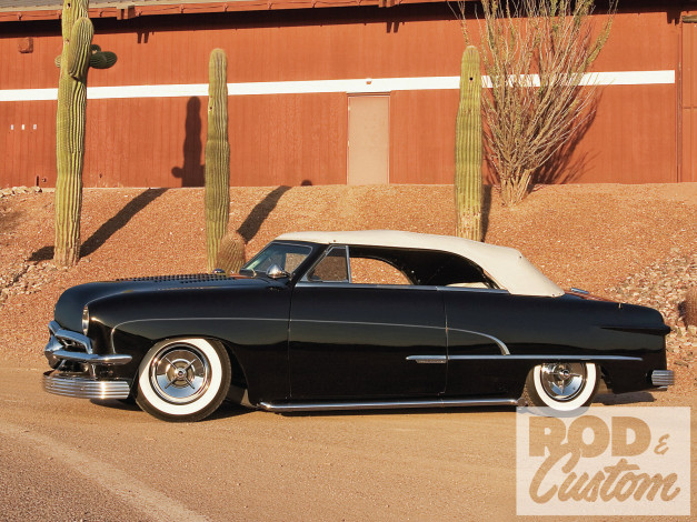 Обои картинки фото 1950, ford, convertible, автомобили, custom, classic, car