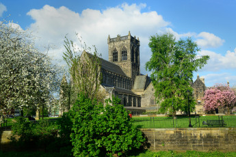 Картинка paisley+abbey города -+католические+соборы +костелы +аббатства парк аббатство