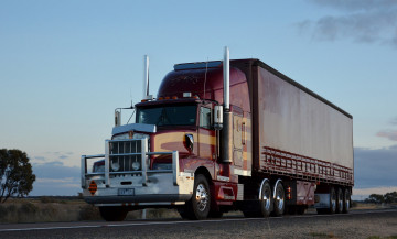 Картинка t600 автомобили kenworth тягач седельный грузовик тяжелый