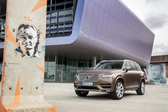 Обои картинки фото автомобили, volvo, xc90, d5, inscription, 2015г