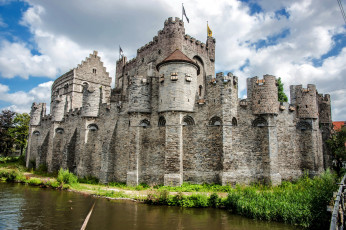 Картинка gravensteen+castle города замки+бельгии gravensteen castle