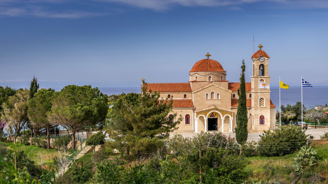 Обои картинки фото agios raphael church, cyprus, города, - православные церкви,  монастыри, agios, raphael, church