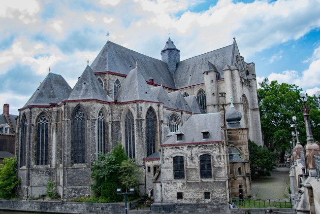 Обои картинки фото the sint-michielskerk, города, гент , бельгия, the, sint-michielskerk