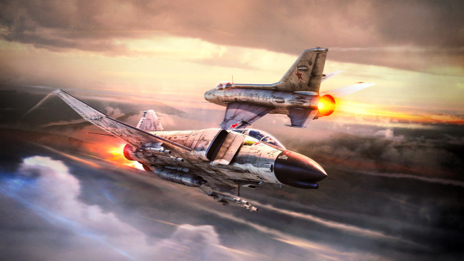 Обои картинки фото видео игры, war thunder, самолеты, полет, сближение, небо, облака