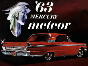 обоя 1963, mercury, meteor, автомобили