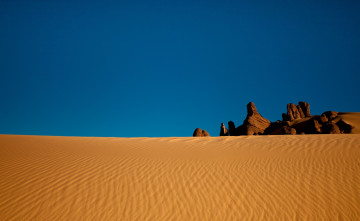 обоя природа, пустыни, горизонт, небо, песок, пустыня
