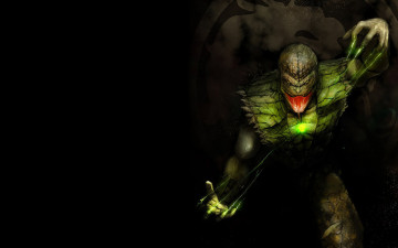 Картинка mortal kombat видео игры 2011 рептилия зеленый green reptile