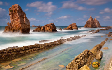 Картинка природа побережье водв камни