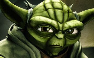 Картинка звездные войны клонов мультфильмы star wars the clone добрый зеленый yoda йода
