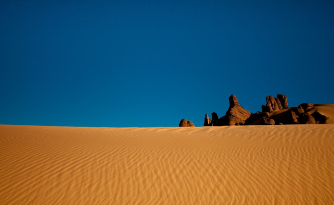 Обои картинки фото природа, пустыни, горизонт, небо, песок, пустыня
