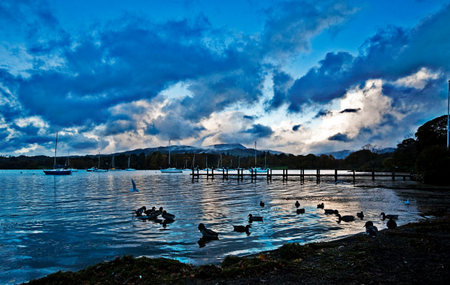 Обои картинки фото lake, windermere, природа, реки, озера, england