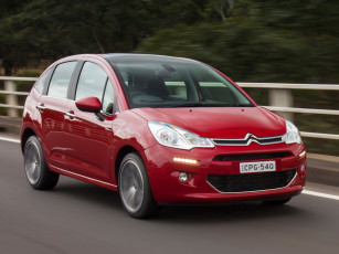 Картинка автомобили citroen красные au-spec citroеn c3