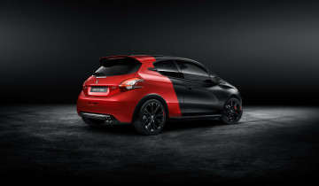 обоя 2014 peugeot 208 gti 30th anniversary limited edition, автомобили, peugeot, тюнинг, черный