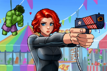 Картинка разное арты униформа пистолет взгляд фон девушка