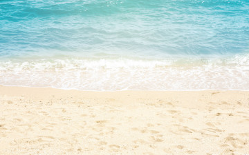 Картинка природа побережье wave beach blue sand море песок sea пляж лето summer волны