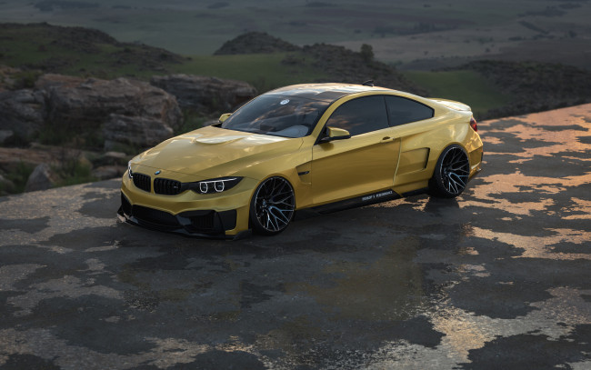 Обои картинки фото автомобили, виртуальный тюнинг, bmw, m4, performance, germany, monster