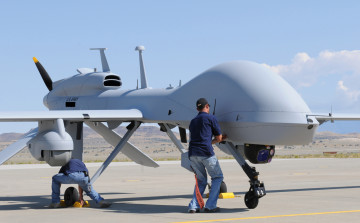 Картинка авиация дроны general atomics mq1c grey eagle аэрoдрoм