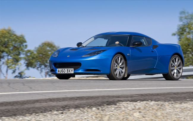 Обои картинки фото lotus, evora, 2011, автомобили, s, синий