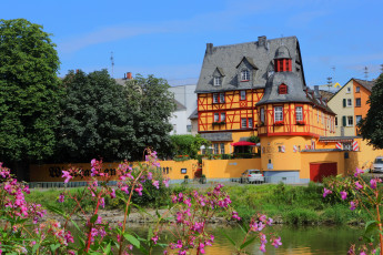 Картинка германия ланштайн города здания дома