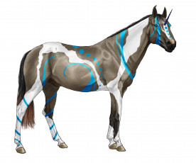 Картинка рисованные животные +сказочные +мифические лошадь