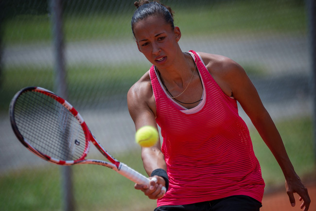 Обои картинки фото steinherr jasmin, спорт, теннис, корт, ракетка, девушка