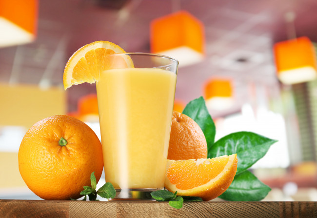 Обои картинки фото еда, напитки,  сок, апельсиновый, апельсины, стакан, сок