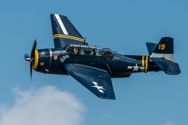 Обои картинки фото grumman tbf avenger, авиация, боевые самолёты, истребитель