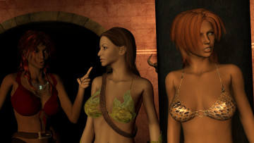 Картинка 3д+графика фантазия+ fantasy фон взгляд девушки